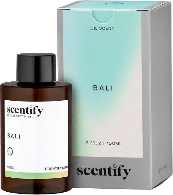 Bali Aroma Oil Refill Scent for Oil Diffusers - Lemon, Green, Amber, Musk, Woody Scents - Luxurious Relaxing Aromatherapy Diffuser Fragrance 100ml, 3.38 oz