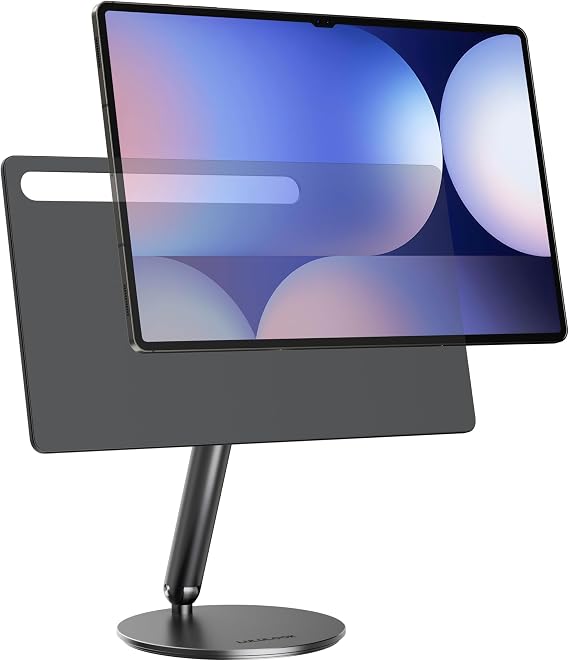 LULULOOK 360 Magnetic Stand for Samsung Galaxy Tab S10/S9/S8 Ultra 14.6" | Upgraded 360 Rotating Floating Base, Full Aluminium Alloy with S-Pen Hole, Powerful Magnetic, Aerospace-grade Aluminum