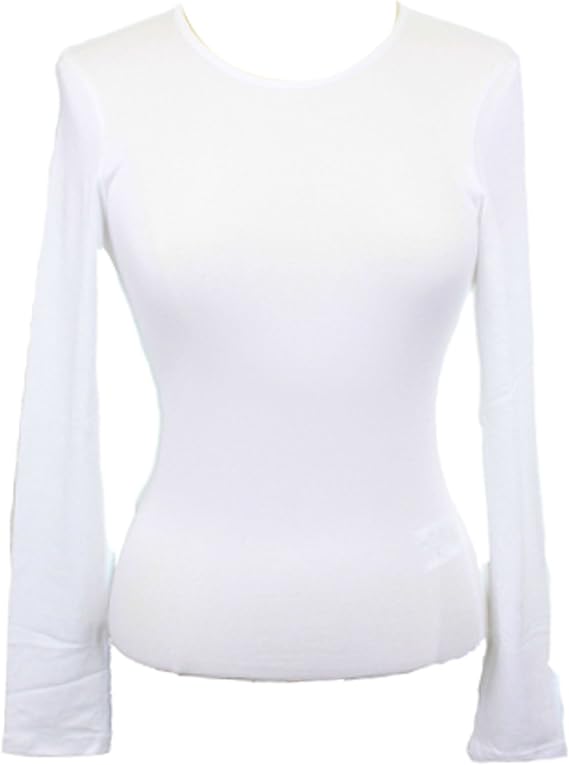 KIKI RIKI Women's Long Sleeve Wider Neck Shell/T-Shirt