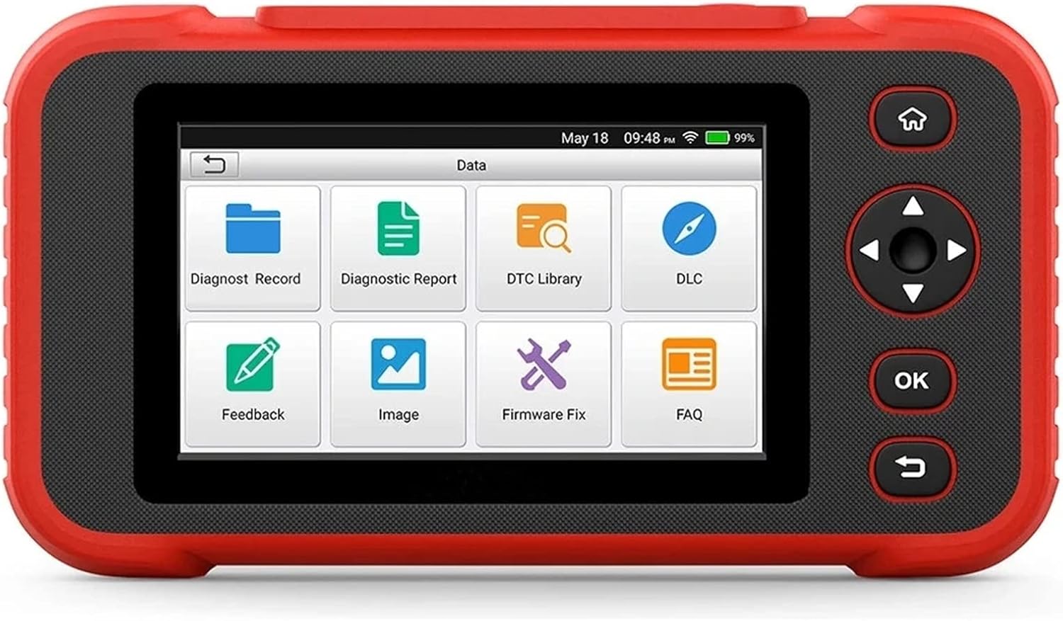 Car Diagnostic Tool OBD2 Scanner Professional Code Reader ABS SAS EPB. Airbag Oil Reset OBD 2 Car Diagnostic Tool Engine Code Reader Car Diagnostic Tool Car Code Scanner Color : Red, Size : One Size