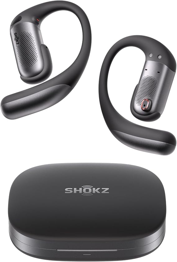 SHOKZ OpenFit Pro Open-Ear Earbuds with Noise Reduction, Dolby Atmos, Black