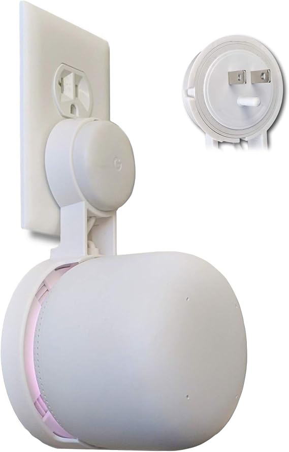Google Nest WiFi Point Wall Outlet Mount | Low-Profile | Patented Reinforced Support | 1-Pack