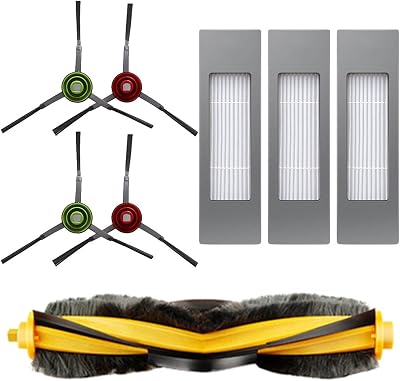 Vacuum Cleaner Replacement Kit Household Cleaning Roller Brush Filter Accessory Kit Fit for Ecovacs Deebot OZMO 950920 DX5G-KTA Vacuum Cleaner Parts
