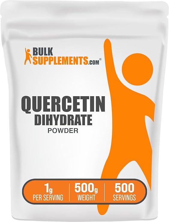 Quercetin Dihydrate Powder - Quercetin Supplements, Antioxidants Source - Vegan & Gluten Free, 1g per Serving, 500g (1.1 lbs) (Pack of 1)