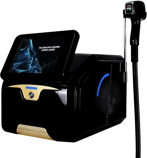 2026 new salon level diode laser hair removal device, professional and safe facial hair removal with 4-wavelength laser, ice removal handle to soothe the skin, suitable for all types of hair