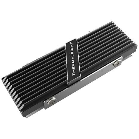 Thermalrlght TR-M.2 2280 Type A B SSD Heatsink Cooling,M.2 SSD 2280 Cooler Radiator Heat Sink Cooler for Computer SSD Cooler(Black)