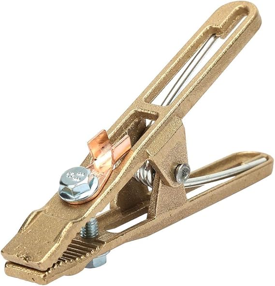 260/300/500A Brass A-shape Ground Welding Earth Clamp Welder Earth Ground Cable Copper Grip Clip Clamp for Welding Machine (260A)