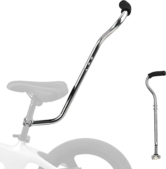 ZUKKA Kids Bike Training Push Handle Safety Trainer Handle Balance Push Bar Kids Bike Learning Handle Push Bar for Children Bikes