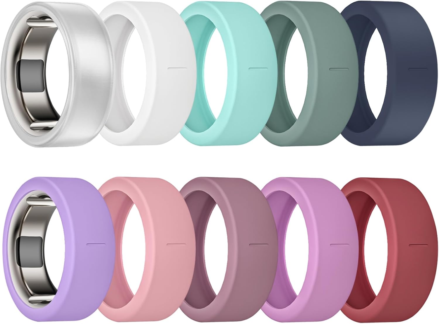 Ring Cover for Oura Ring Gen 4 / Gen 3 Scratch Resistant Elastic Silicone Oura Ring Case Protector for Men Women Workout Gym