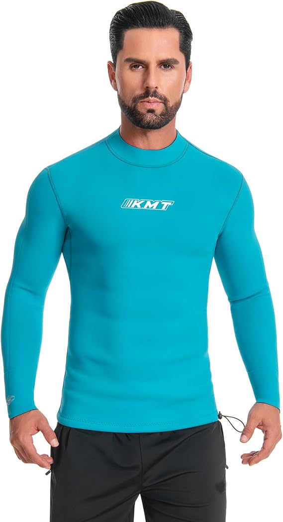 KMT Wetsuit Top Men 2mm Neoprene Wet Suit Zipperless Shirt