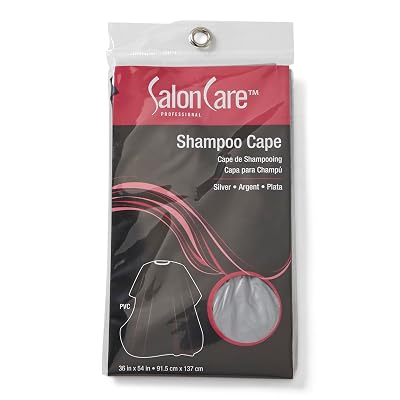 Salon Care Silver Shampoo Cape Professional PVC, 1 Count