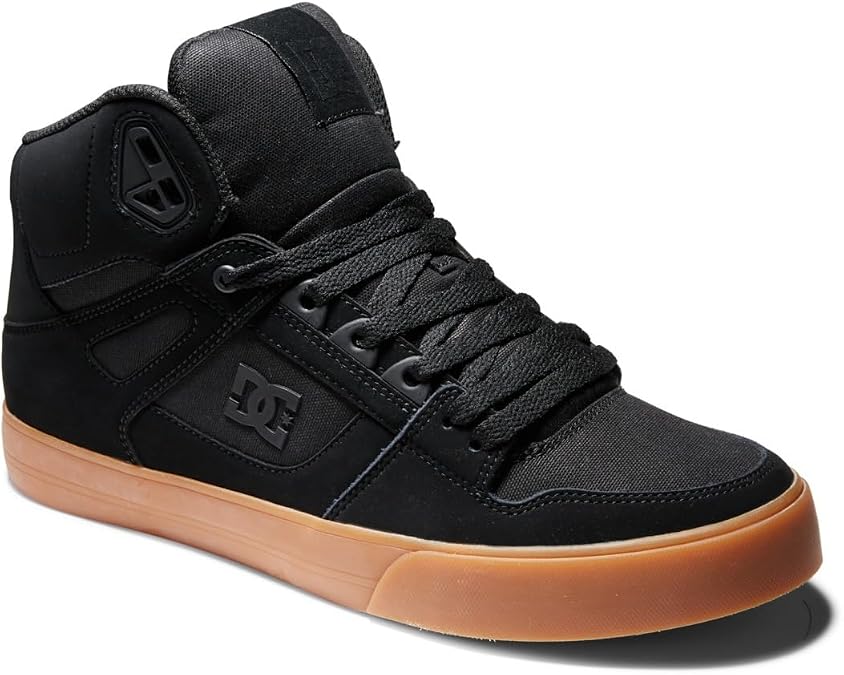 DC Shoes Pure High-Top - Leather High-Top Shoes for Men - Leather High-Top Shoes - Men - Black