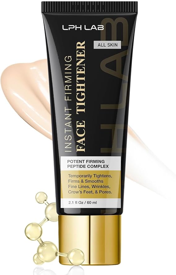 Temporary Face Tightener: Instant Face Lift Cream for Mature Skin (Age 50+) – Visibly Firm & Smooth the Look of Wrinkles Fine Lines – For Bare Skin Use – 2.1 oz