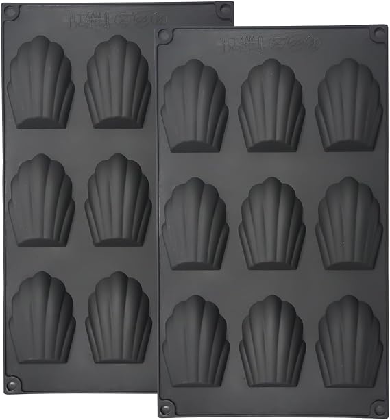 YXHZVON 2Pcs Madeleines Baking Tray,Silicone Baking Mold for Madeleine