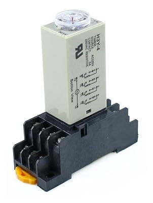 H3Y-4 0-30S Power OnTime Delay Relay Timer DPDT 14Pins H3Y-4 DC12V DC24V AC110V AC220V Size : DC12V