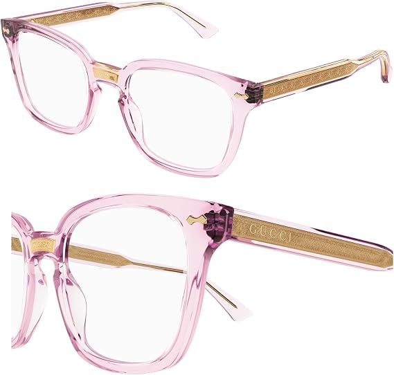 Gucci GG0184O Designer Fashion Eyeglasses Stylish Square Frame Eyewear with Luxury eSHADES Kit - Embrace Sophistication and Elegance