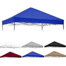 Upgraded Replacement Canopy Top Cover Only - Compatible with Ozark Trail FGA64S1 4'x6' Pop Up Canopy, Rainproof & UV-Resistant 420D Silver Coated Oxford Fabric (Blue)