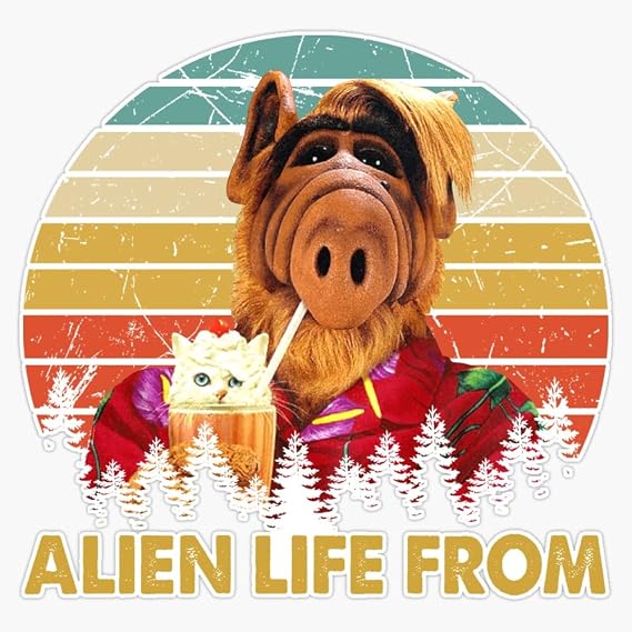 Alf Vintage Gift Fan Sticker Bumper Sticker Vinyl Decal 5"