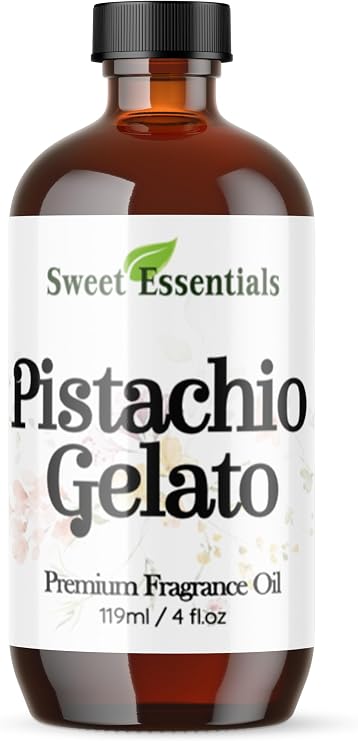 Pistachio Gelato, 4oz Premium Fragrance Oil, Aromatherapy, Diffuser, Crafts, Soap, Home Scents, Bath & Body, DIY Parfum and Much More. Versatile & Long-Lasting by Sweet Essentials