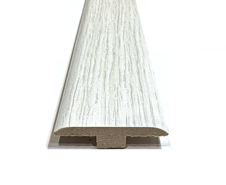 Miami White Oak Laminate & Wood Flooring Section Transition Bar MDF Threshold Strip T Bar Profile Door Strip Moulding Oak Trim (1, 900mm (2ft 9"))