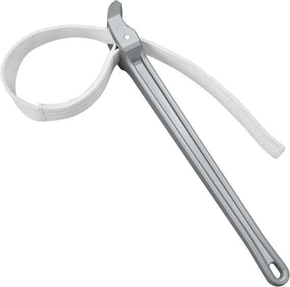 MAXPOWER Strap Wrench, 18-inch Handle Adjustable Strap Wrench, Nylon Strap Pipe Wrench for Replacing Oil Filter, Water Filter, PVC Junctions