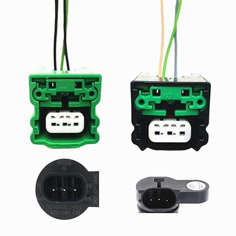 Set of 2PCS OEM Connector Harness Plug Replacement for Nissan Infiniti Camshaft Position Crankshaft Sensor