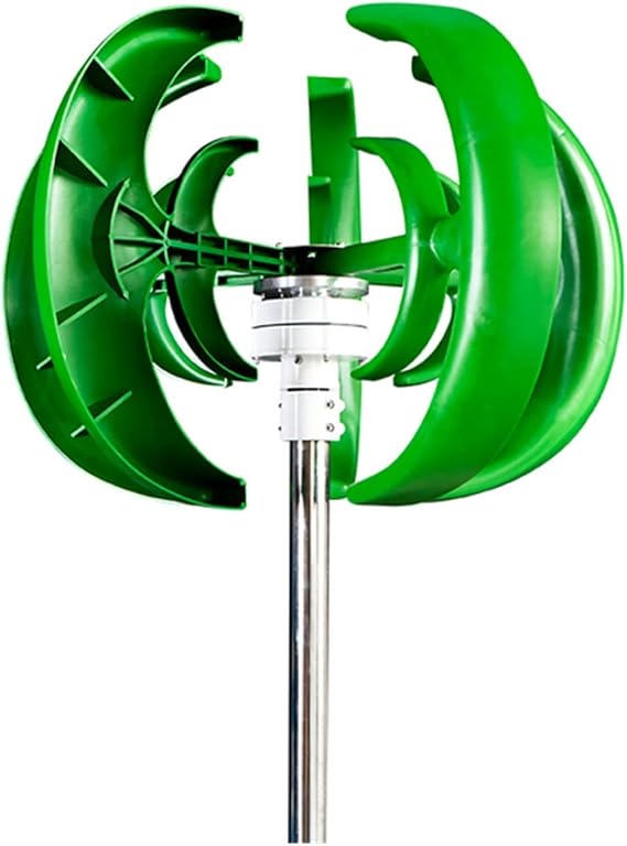 Wind Generator, 1000W 24V Vertical Wind Turbine with MPPT Hybrid Controller Small Wind Turbine Home Use Low Noise Efficiency Wind System,Efficient(with MPPT Controller,OneColor)