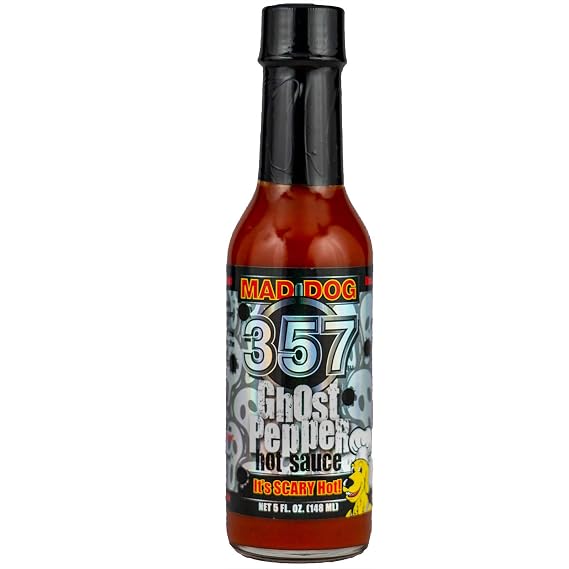 Mad Dog 357 Ghost Pepper Hot Sauce, 5oz