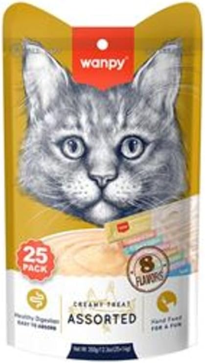 Wanpy Mixed Liquid Cat Reward Food 25X14Gr (1 Piece)
