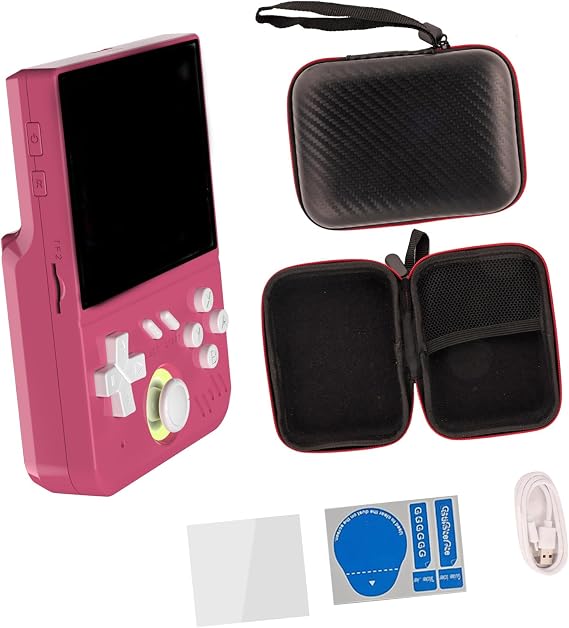Friendly Portable Game Console Open Source Systems 64GB Expandable Storage Compact Size High Resolution Screen Retro Handheld Console