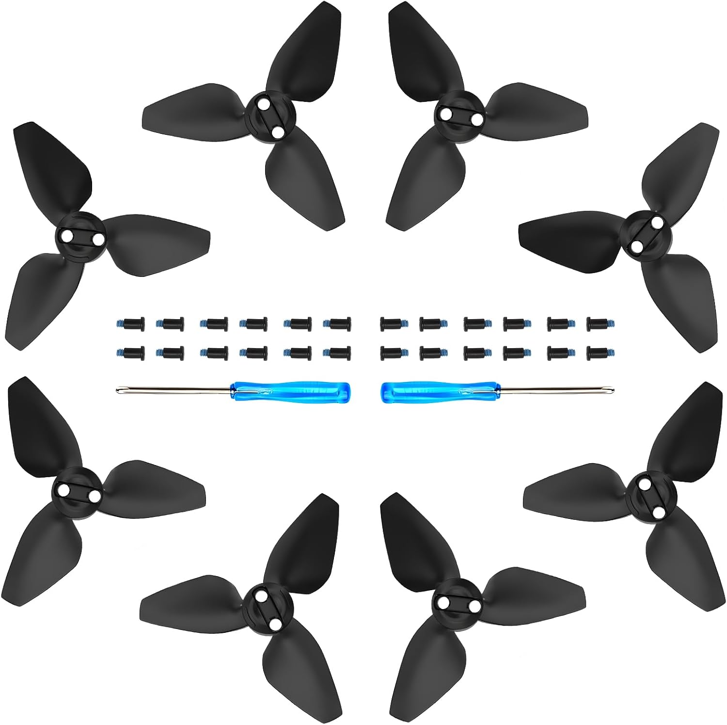 Propellers for DJI Neo - Drone Prop Blades Replacement Low Noise Wings Spare Propeller Blade for DJI Neo Drone Accessories Exclusive Screwdrivers & Screws 8 pcs