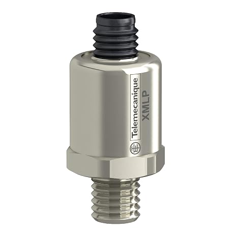 Telemecanique Sensors XMLP300PD230 Pressure Sensor Transmitter, 0-300 psi Gauge Range, M12 Electrical Connection, 4-20 mA Analog Output, 1/4"-18" NPT Male Connection