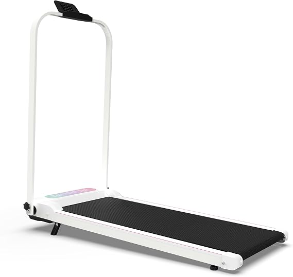 2-in-1 Foldable Treadmill with Vibration & Incline, 0.5-5 MPH Portable Walking Pad with Remote Control, 300LBS Weight Capacity Compact Treadmill for Home, Office, Apartment, Small Spaces