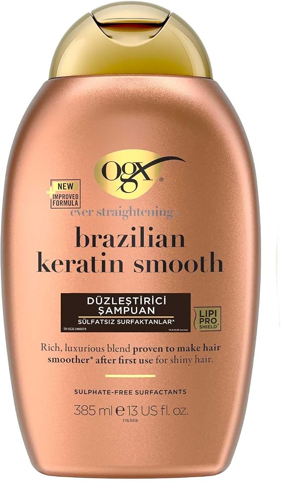 OGX Brazilian Keratin Smooth Düzleştirici Sülfatsız Şampuan 385 Ml