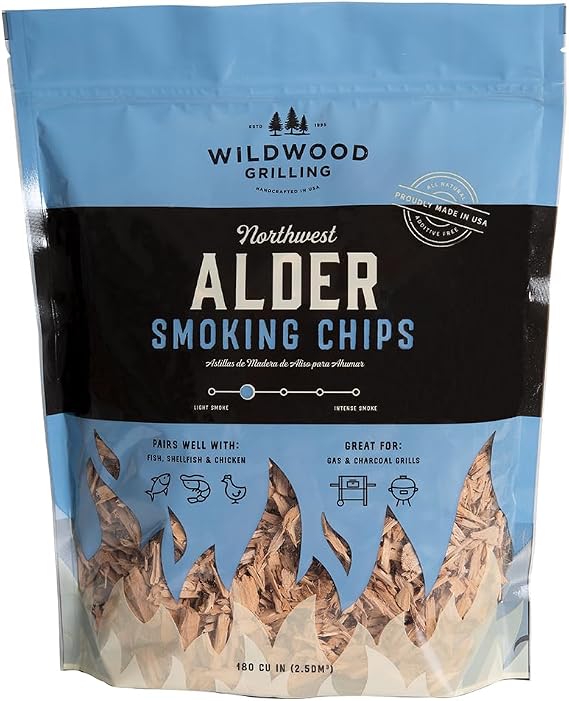 Wildwood Grilling Alder Smoker Chips for Smokers & Grills - USA-Made