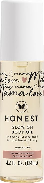The Honest Company Belly Oil, Hypoallergenic, Fragrance-Free, 4.2 fl oz