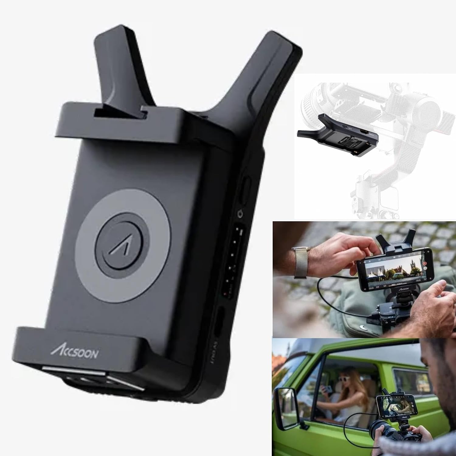 Accsoon CineView Nano Wireless Transmitter HDMI Input 0.06s 150m Ultra Low Delay HD 1080p60fps Compatible with iOS Android for Tik-Tok YouTube Live Streaming