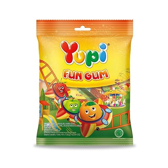 Yupi, Gummy Candy, 120g, Fun Gum (Pack of 1)