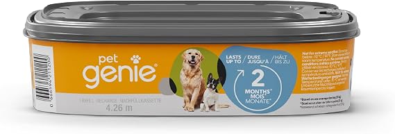 Pet Genie - Multi-layer refill with odour barrier technology for Dog Waste Disposal System - One refill lasts up to 2 months for one pet