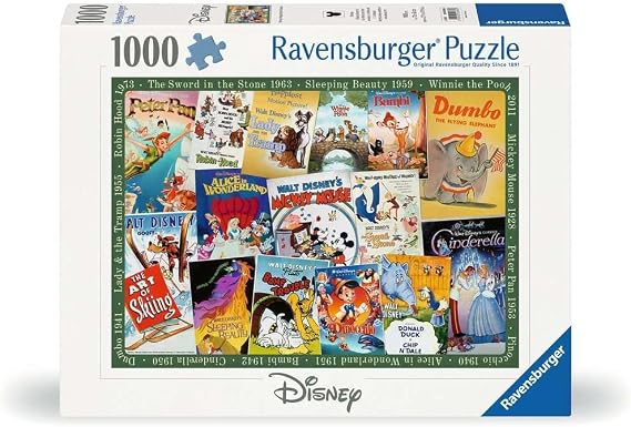 Ravensburger, 1000p Puzzle Disney Vintage Poster, Adult Puzzle