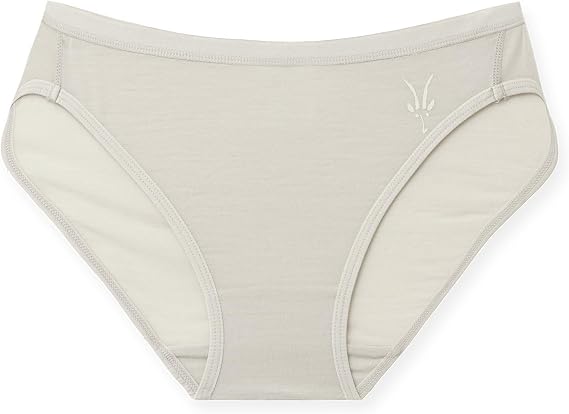 IBEX Women's Natural Bikini Underwear | Merino Wool Panties with Moisture-Wicking, Odor-Resistant & Breathable Fabric | Comfortable Bikini Panty for Travel & Daily Wear | Granite Shadow (X-Small)