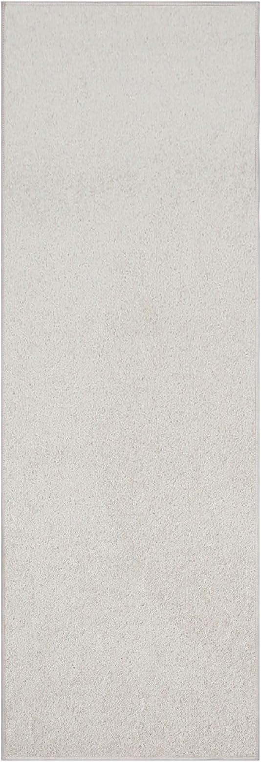 Bright House Solid Color Area Rugs Off White - 2' x 8' Runner, Indoor, Stain & Fade Resistant, Perfect for Living Room, Bedroom, Entryway, Doorway, Pet & Kids Friendly Rug, Wedding, Made in USA