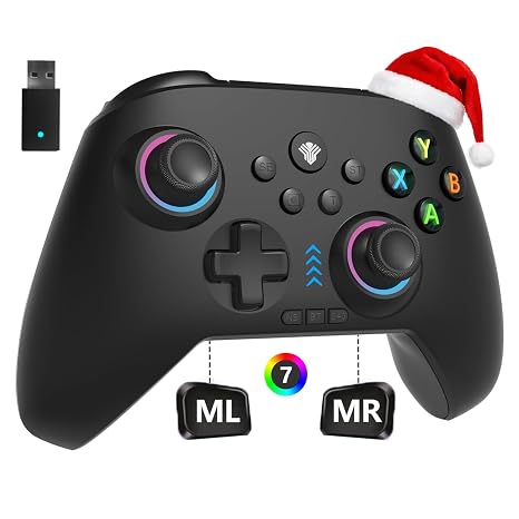 YUYIU Wireless Gaming Controller for PC, Switch, Steam Deck, Android, iOS