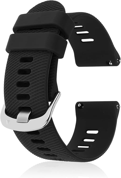 Silicone Watch Bands, Slim Watch Straps with Quick Release Waterproof Sport Watchbands for Men and Women