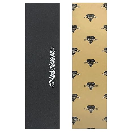 Black Diamond Sheet of Skateboard Grip Tape 9" x 33" (Black/White)