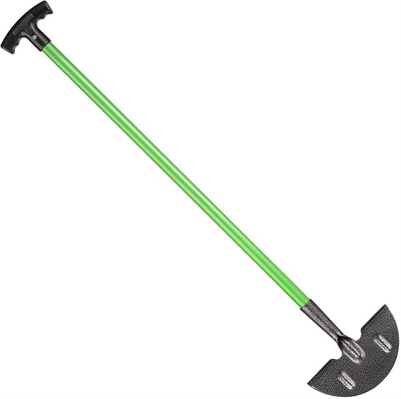 Hardys Garden Tools | Carbon Steel Lawn Edging Border Cutter & Garden Edging Tool | Half Moon Lawn Edger & Edge Trimmer with Head Step | T Handle 91cm
