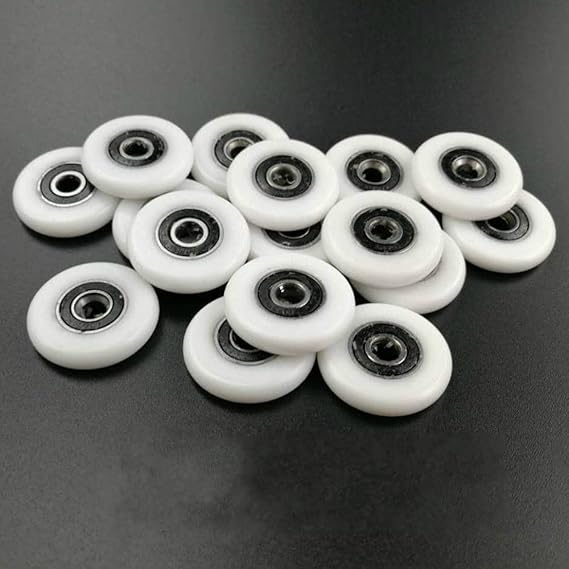 8pcs Bathroom Door Sliding Shower Door Roller Outer Diameter 19mm/20mm/22mm/23mm/25mm/27mm Bearing Bore 5mm