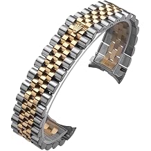 Stainless Steel Watch Strap 13mm 17mm 20mm 21mm Metal Replacement Bracelet Jubilee Style Link Band for Rolex Oyster Perpetual Datejust
