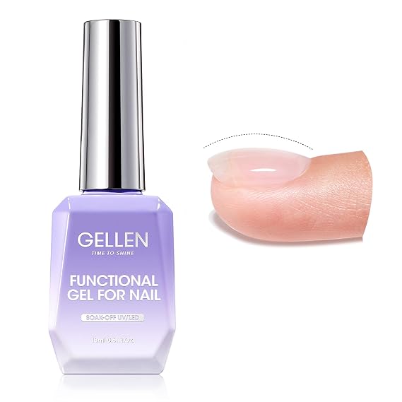 GELLEN Builder Gel For Nails, 18ml Clear Hard Gel For Nail Extensions