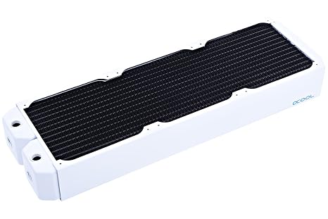 Alphacool Neos UT60 Full Copper Radiator 420, 140mm x 3, Triple Fan, White